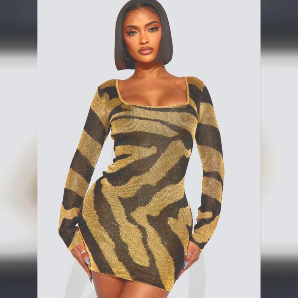 Elsie Metallic Mini dress